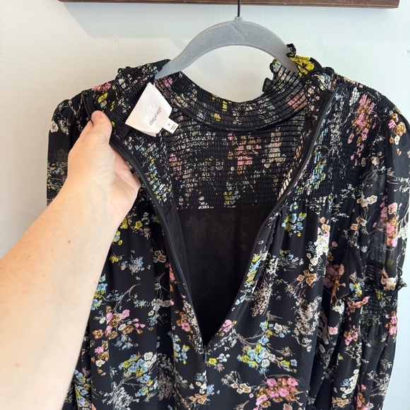 Cinq à Sept Black Floral Mini Dress - Picture 10 of 13